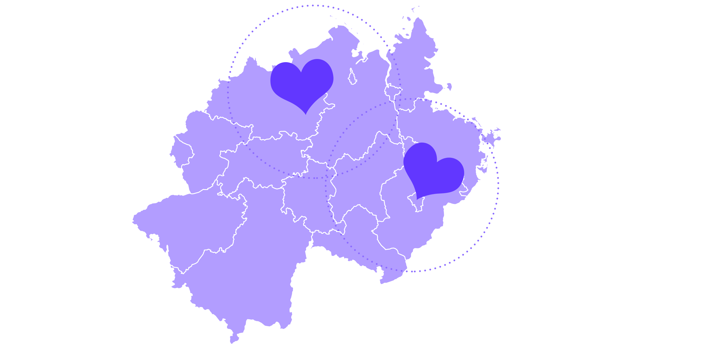 Westfalen, Berlin, 2 bis 3 Zugstunden so what!